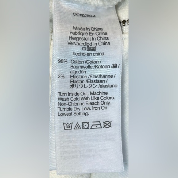 NWT Madewell The Petite '90s Straight Jean in Tile White, Ripped, Size 25P - Picture 14 of 16